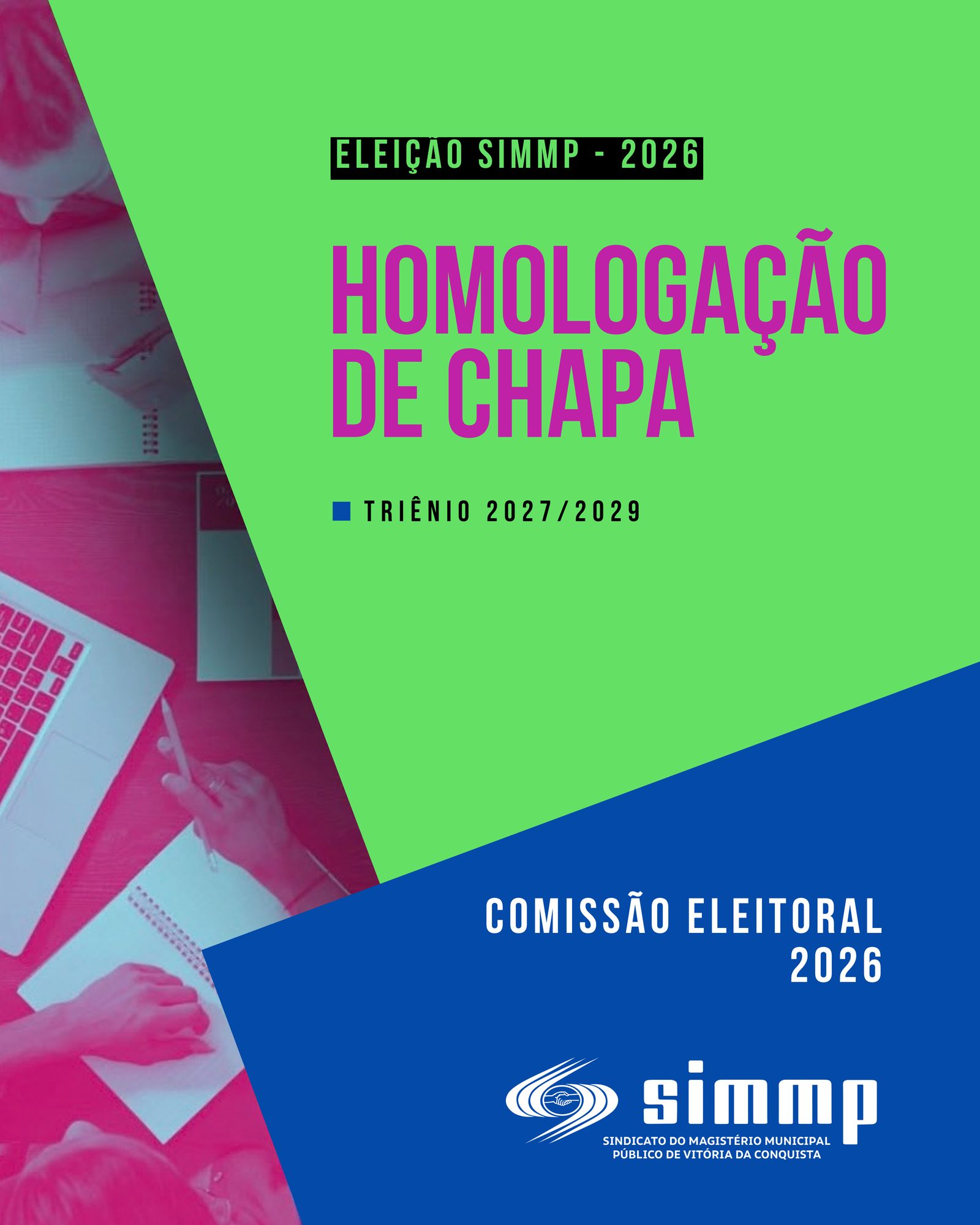 Eleições Simmp (Triênio 2027/2029): Comissão Eleitoral finaliza etapa de homologação de chapa